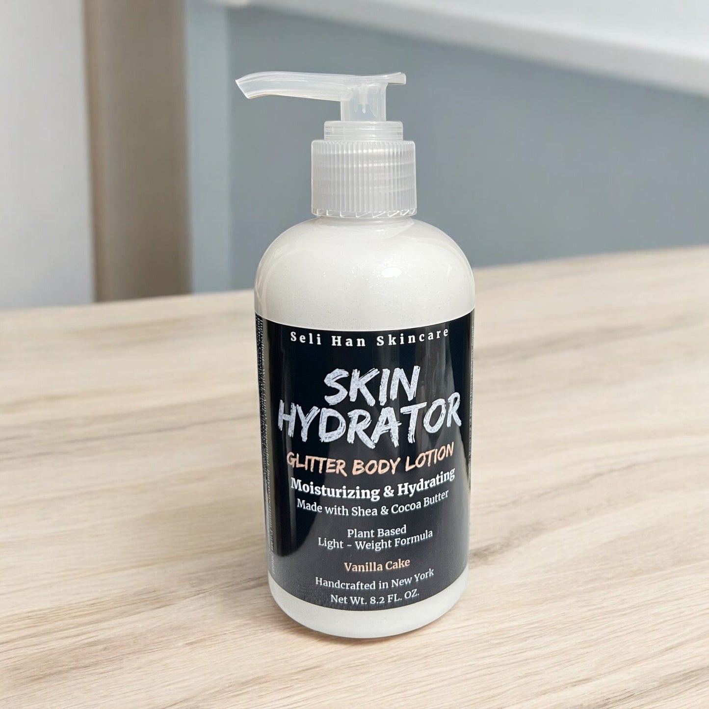 Skin Hydrator - Moisturizing Glitter Body Lotion (vanilla cake) - Seli Han Skincare