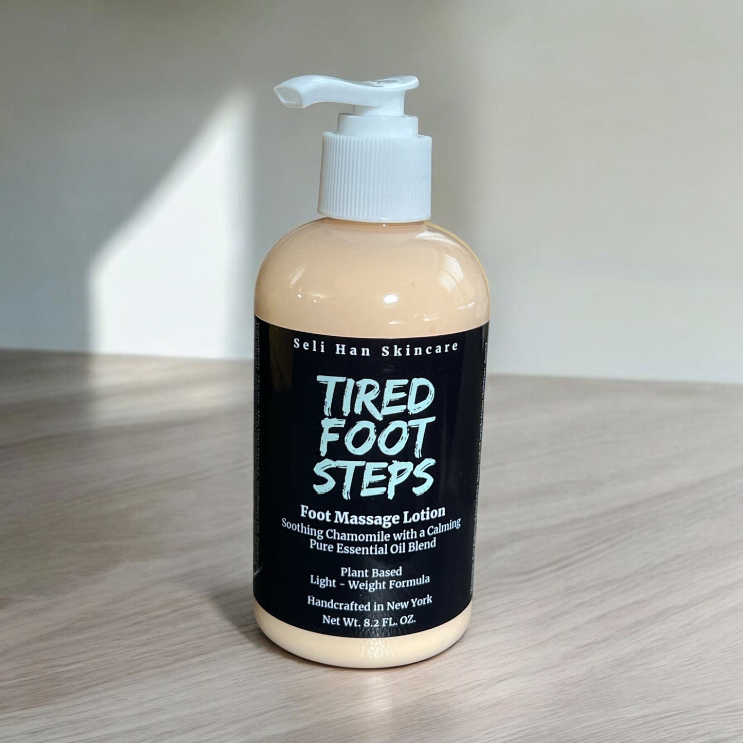 Tired Foot Steps Moisturizing Foot Lotion - Pure Essential Oil Blend - Seli Han Skincare
