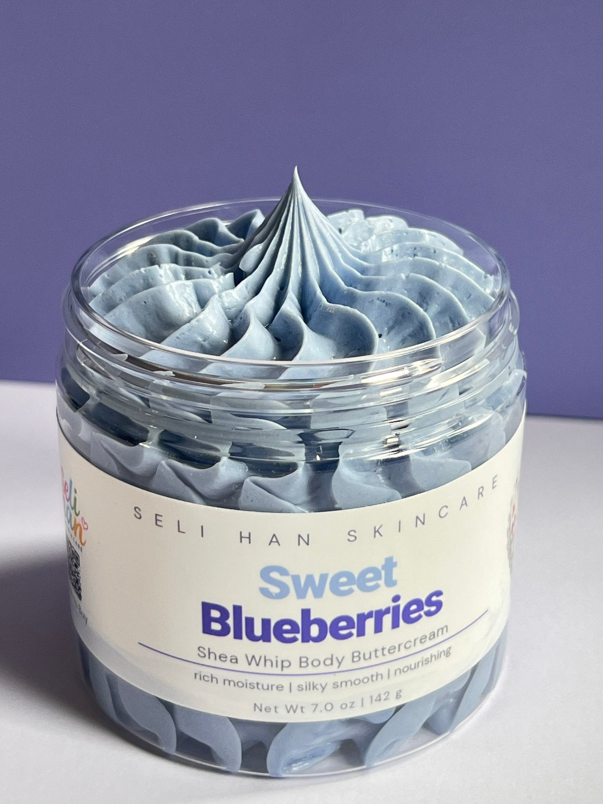 Shea Whip Body Butter Cream - sweet blueberries