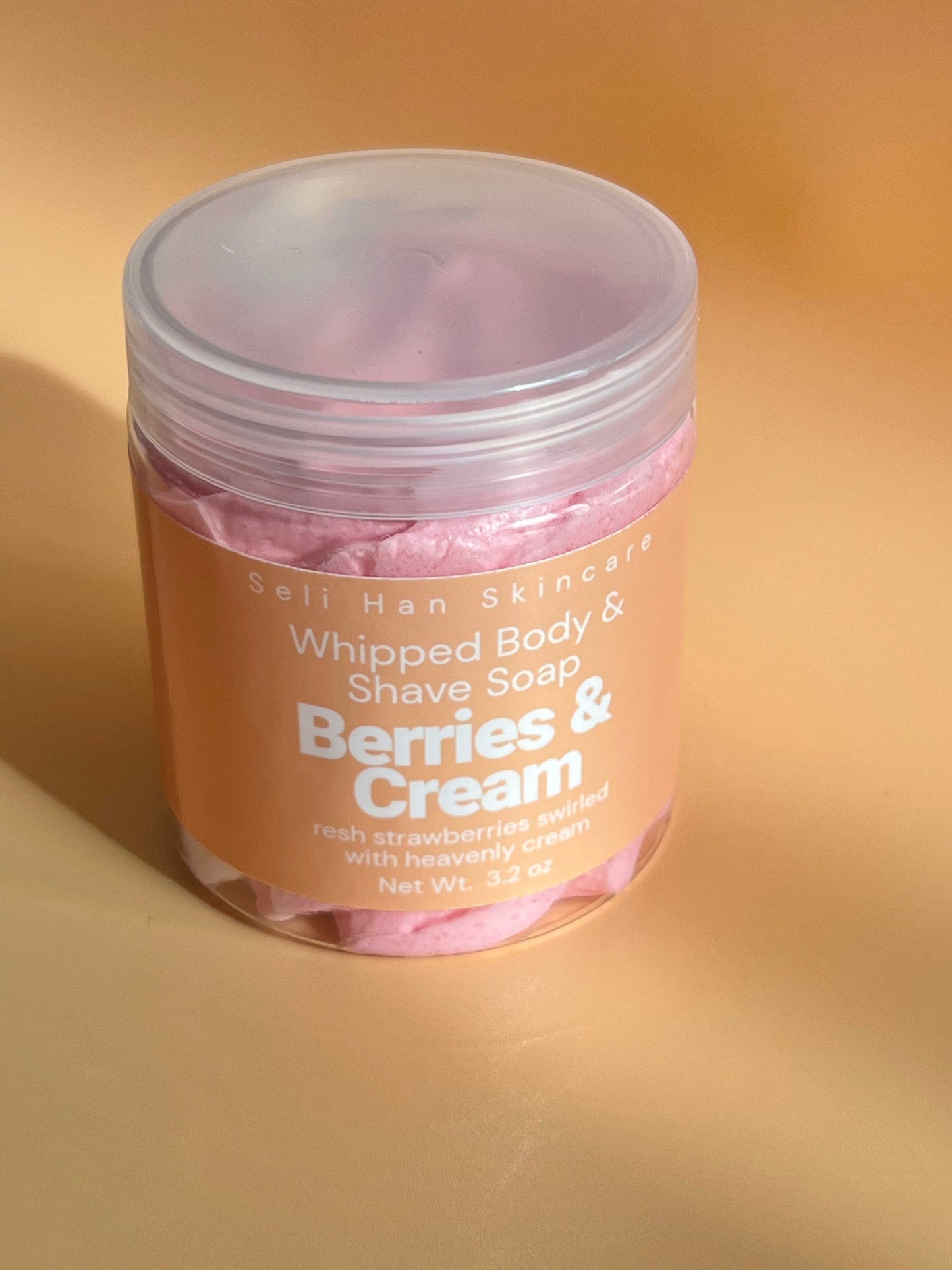 Whipped Body and Shave Soap - Berries and Cream - Seli Han Skincare 