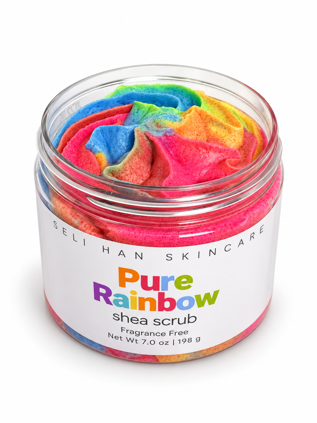 Pure Rainbow Shea Scrub | Fragrance-Free Whipped Body Scrub